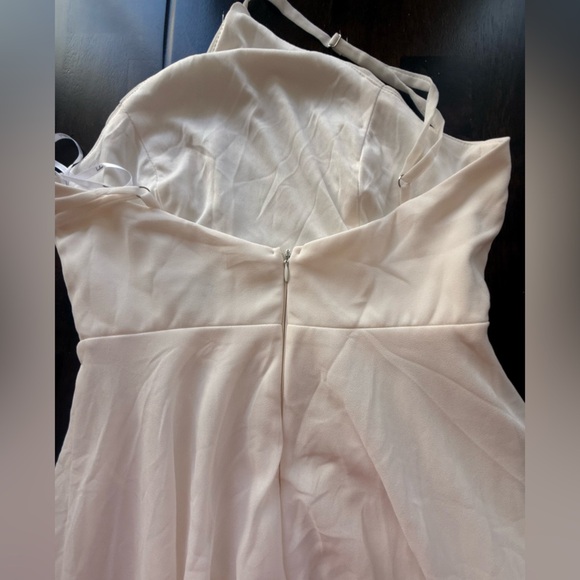 Lulu’s Absolutely Breathtaking Elegant cream Ivory Halter Maxi Dress‎ XS NWOT - Picture 11 of 11